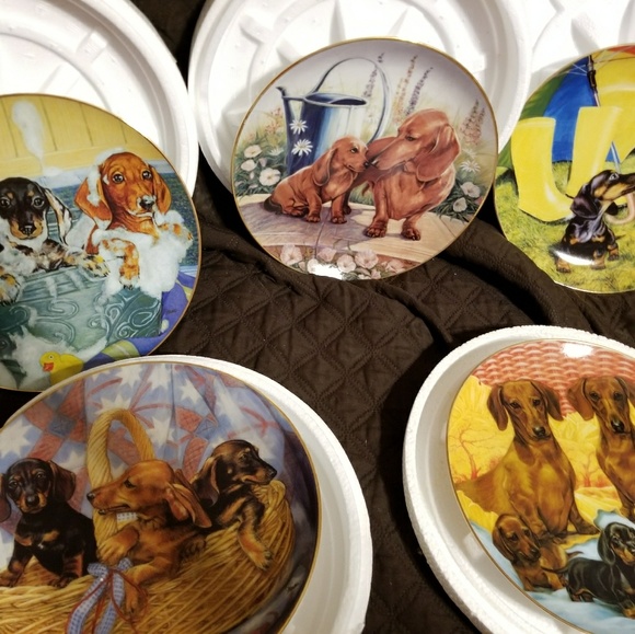 Danbury Mint Dachshund Plates $25 each plate - Picture 6 of 8